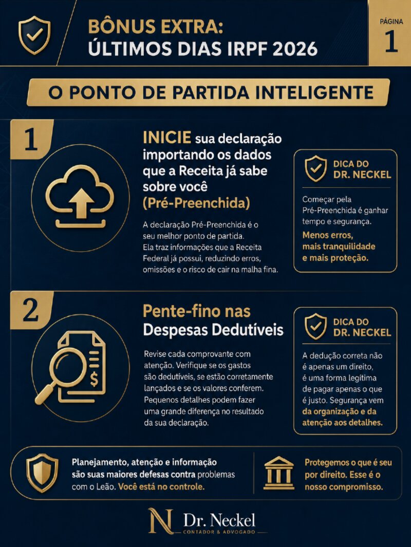 Super Bônus — Últimos Dias IRPF 2026